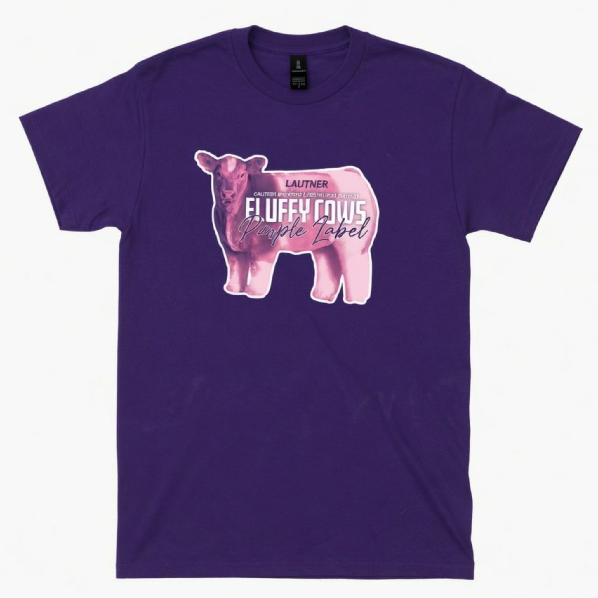 Fluffy Cows Purple Label Short Sleeve T-Shirt